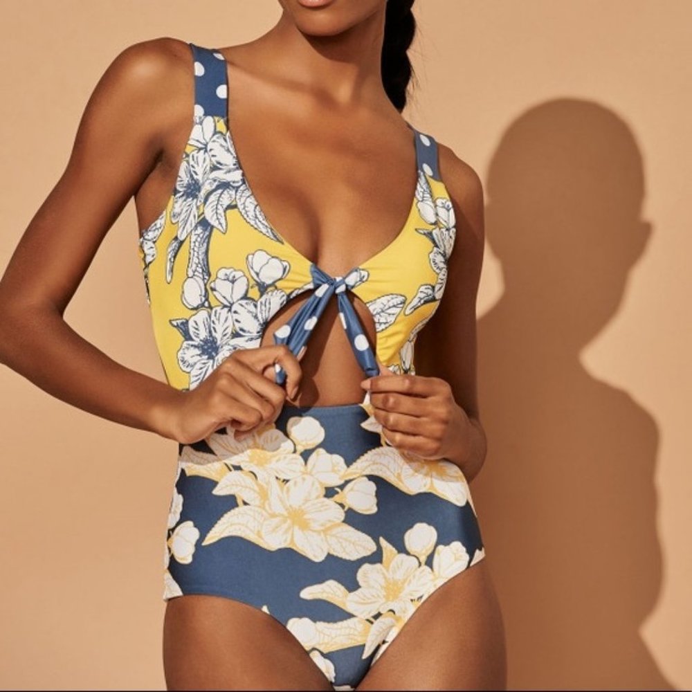 Palmacea Navy Lily One-Piece